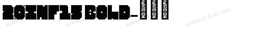 20INF15 Bold字体转换